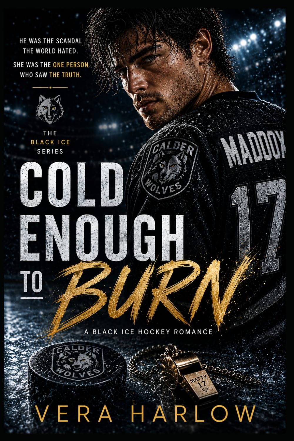 Cold Enough to Burn: A Black Ice Hockey Romance