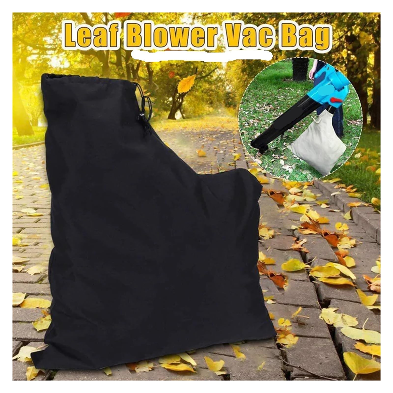 Bolsa Soplador De Hojas Bolsa for aspiradora y soplador de hojas con cremallera, for recolección de hojas, for limpieza de césped y jardín. Bolsa Para Soplador De Hojas(5PCS)