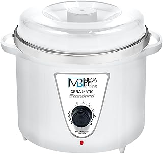 Mega Bell, Panela aquecedora de cera para depilação, Termocera, Cera-Matic Standard, Sem refil, Bivolt, 700g, Branco