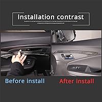 Vista 2 de 4 piezas de decoración de puerta delantera para Honda Pilot 2016-2022, fibra de carbono, paneles interiores de puerta interior automotriz