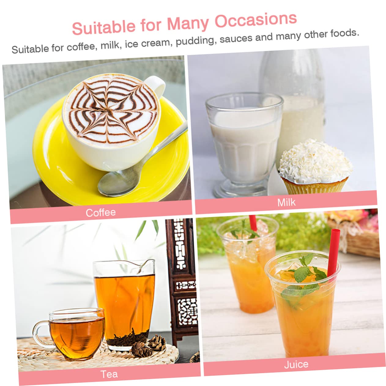 2 Stück Keramik Milchkännchen in Weiß, 100ml und 250ml
