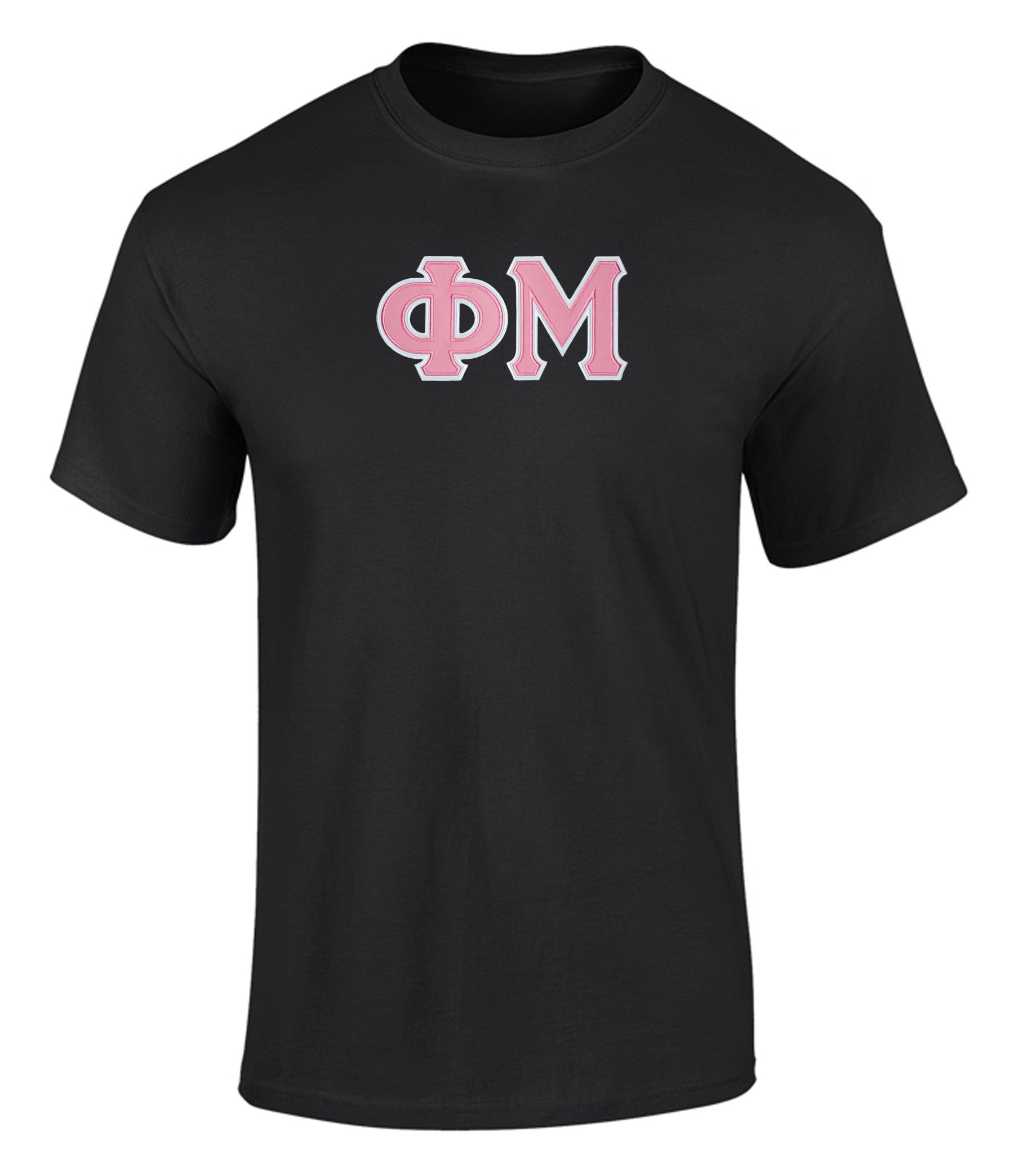 Fashion GreekPhi Mu Twill Letter T Shirt
