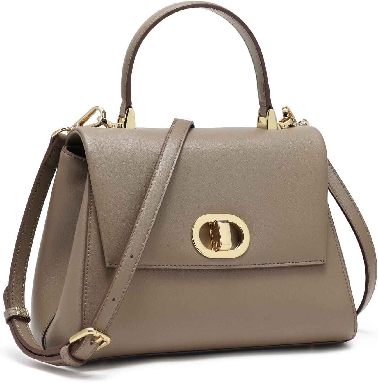 Top Handle Bag Leather Satchel Bags for Women Luxury Designer Business Crossbody Work Purse with Multiple Internal Pockets - Image 7