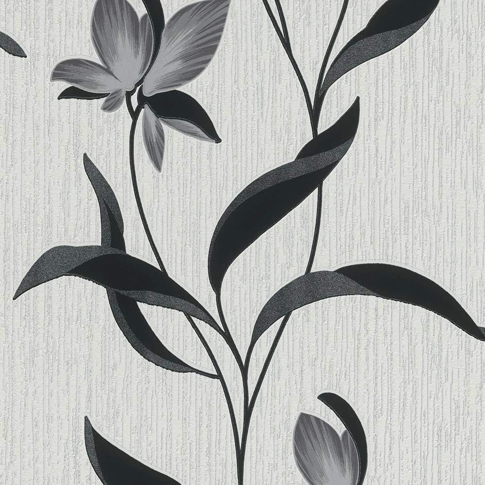 Erismann Fleur Wallpaper Black (9730)