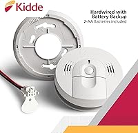 Vista 11 de Kidde Smoke & Carbon Monoxide Detector, Hardwired, Interconnect Combination Smoke & CO Alarm with Battery Backup, Voice Alert, Pack of 2