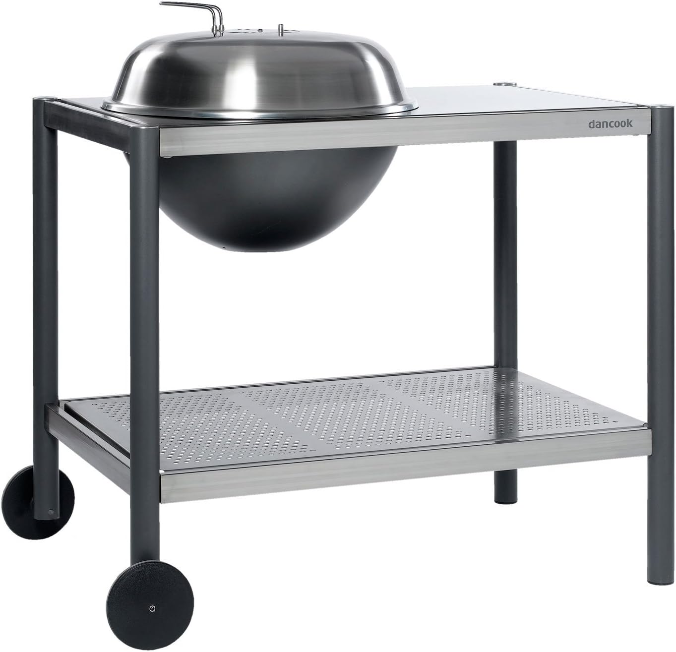 1501 - Kettle Barbecue Grill & Kitchen with Wooden Bottom Shelf.