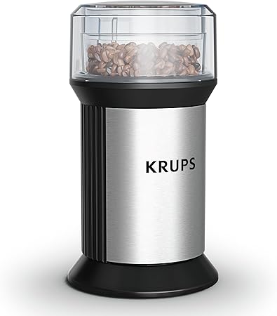 KRUPS Electric Blade Coffee Grinder 1.6 Oz, Adjustable Coarse to