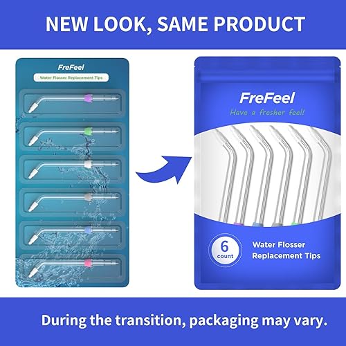 Miniatura 6 de Cabezales de repuesto para Waterpik, púas de repuesto para irrigador dental Water Pik (6 puntas de ortodoncia)