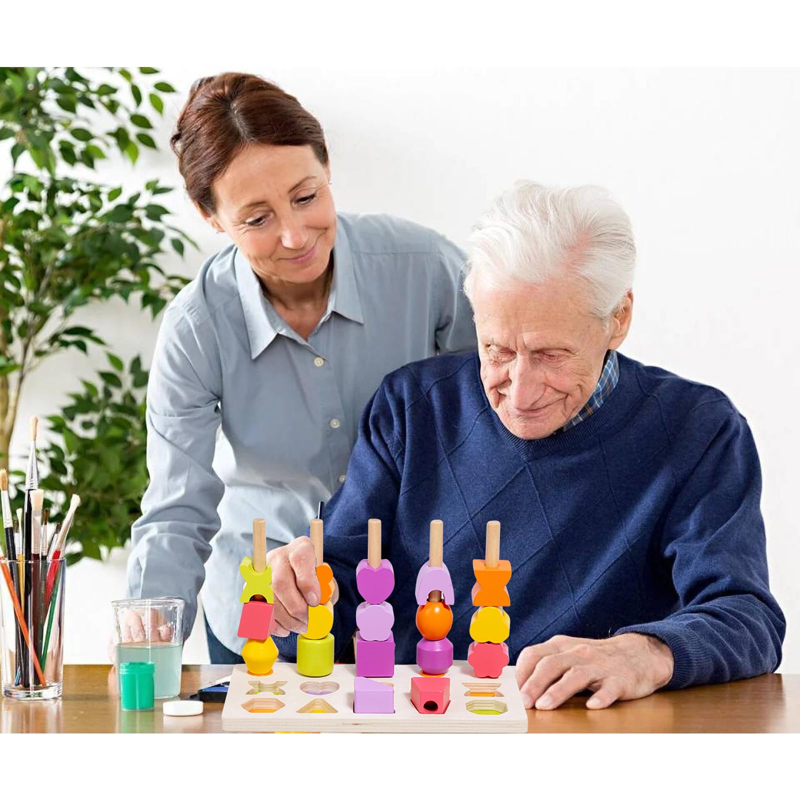 Puzzle En Bois De Labyrinthe Cognitif Pour Personnes âgées