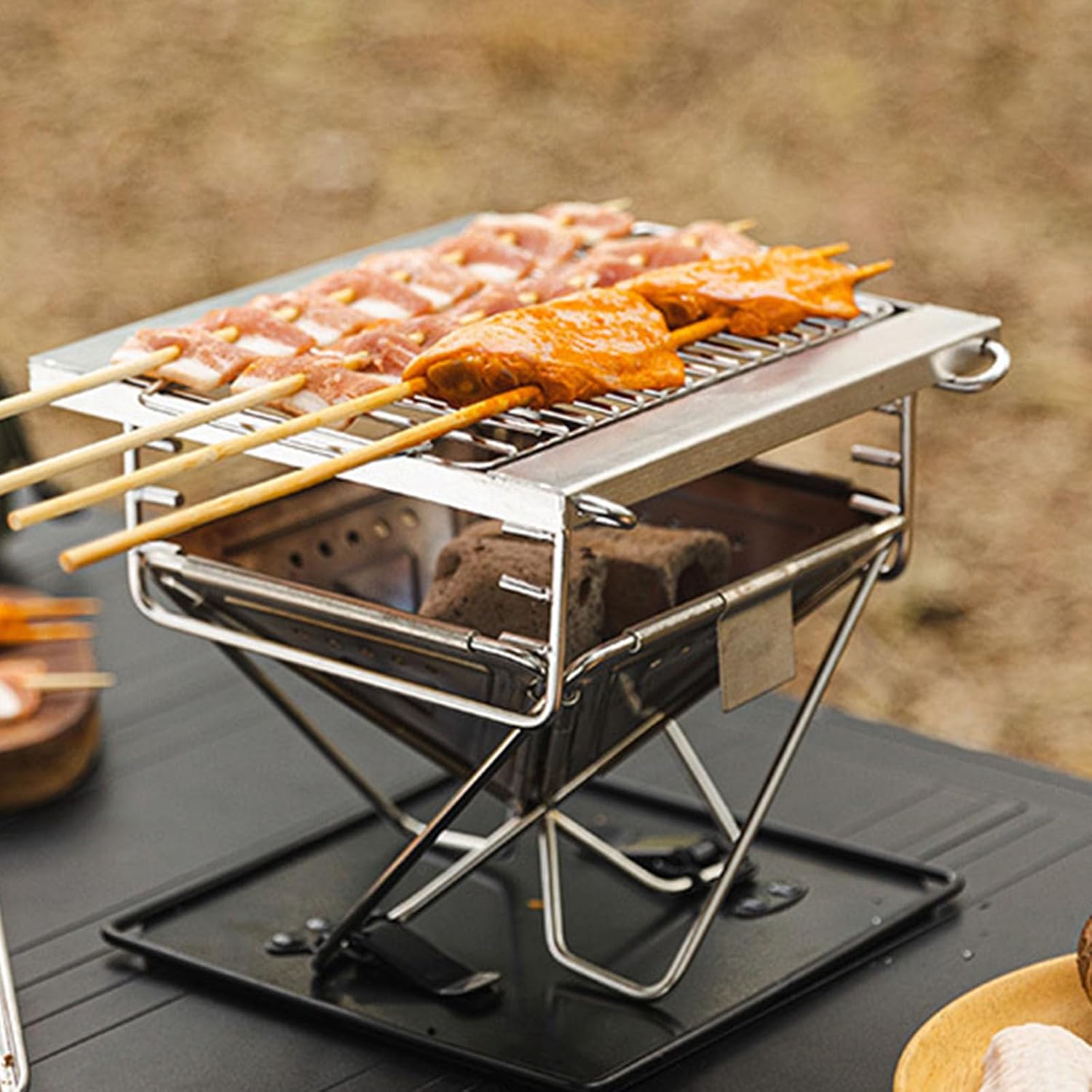 Portable Folding Wood Stove Efficient Combustion Wind for Camping Backpacking Stove