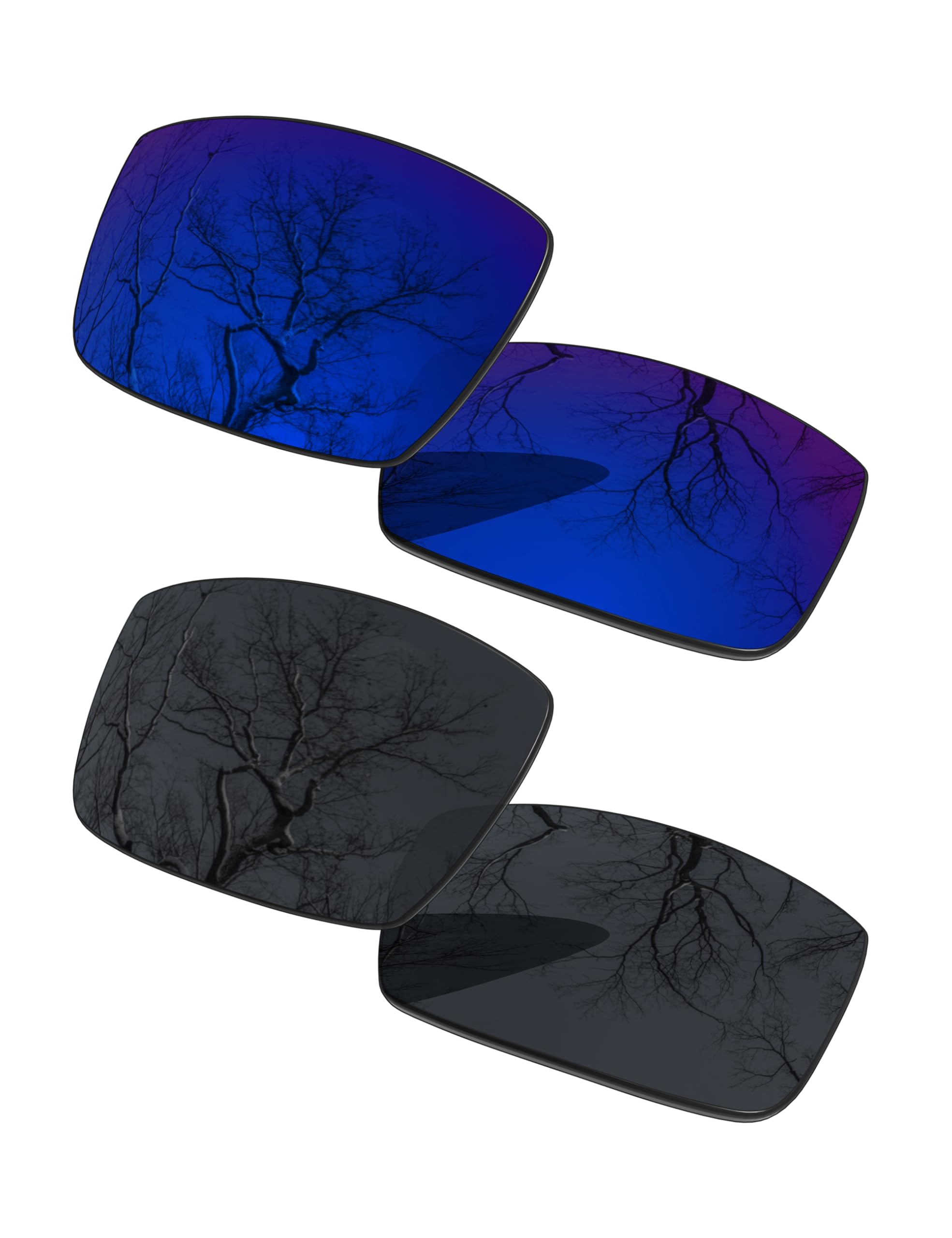 ToughAsNails 2 Pair Polarized Replacement Lenses Compatible with Oakley Gascan OO9014 Sunglasses