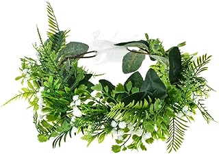 Greek Headpiece Bridal Leaf Crown Green Halo Bohemian Headpiece Grecian WeddingNC13