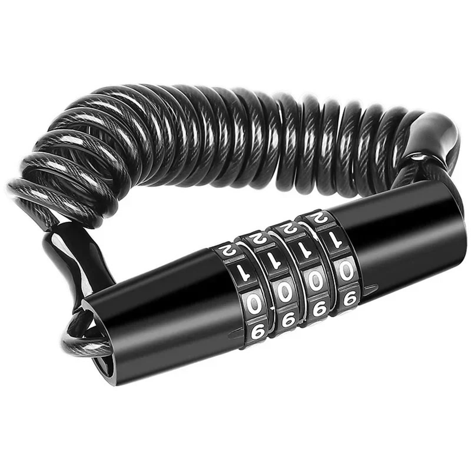 Handlebar Lock Portable Password Bike Lock Motorcycle Helmet Wire Bicycle Anti-Theft Cable Scooter Multi-use Safety Padlock