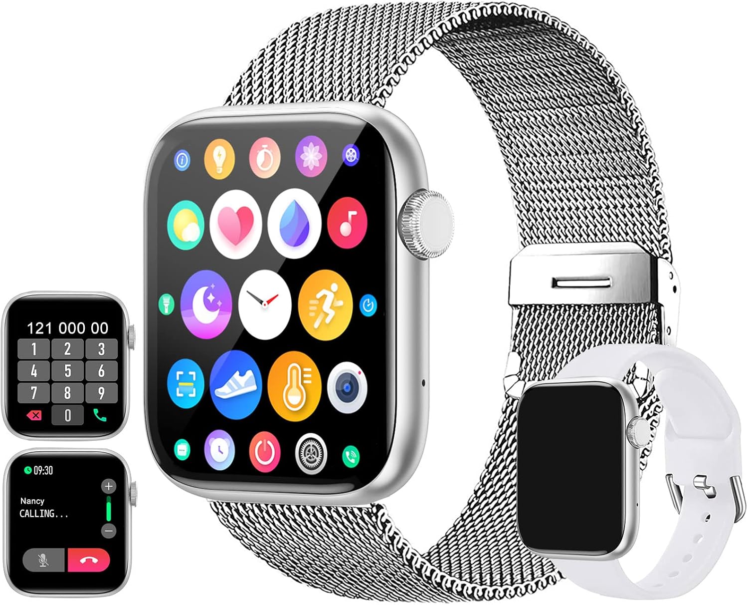 Smart Watch with Call for Men Women Answer Make Call, IP67 Waterproof Fitness Tracker Heart Rate Blood Pressure Oxygen SpO2 Sleep Step Calorie Count Smart Watches for Android iOS Phone