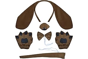 5PCS Puppy Dog Ears Costume Set (Perfect for Adult Cosplay)