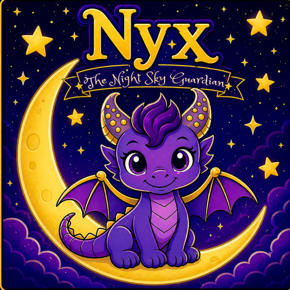 Nyx: The Night Sky Guardian: An Adorable Cozy Fantasy Coloring Book