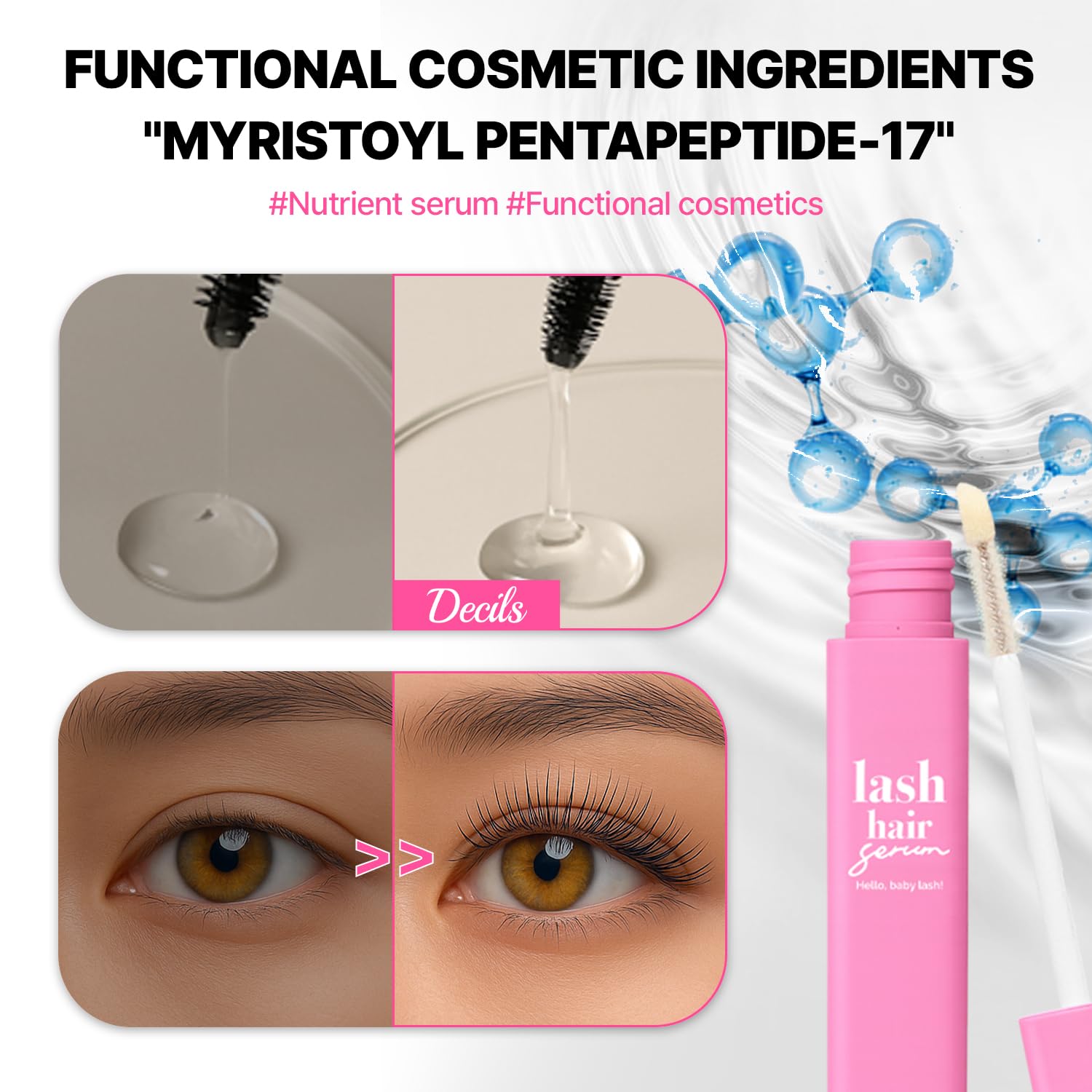Amazon.com: DECILS Korean Lash Serum - to Grow Lashes Eyebrow