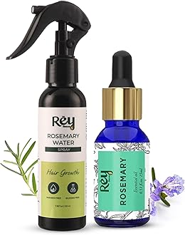 Rosemary Hair Spray & Oil Combo (100ml & 15ml) for Hair Growth by Rey Naturals