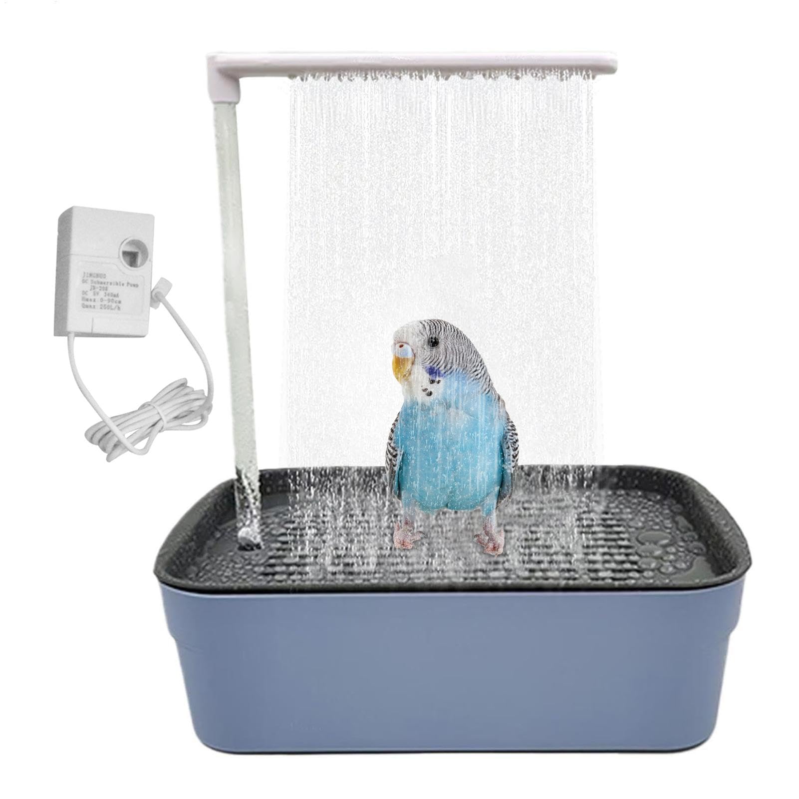 Douche de Automatique des Oiseaux, Automatique des Oiseaux de Douche à | Boîte de bain à perruche silencieuse, jouet de piscine pratique pour les amoure