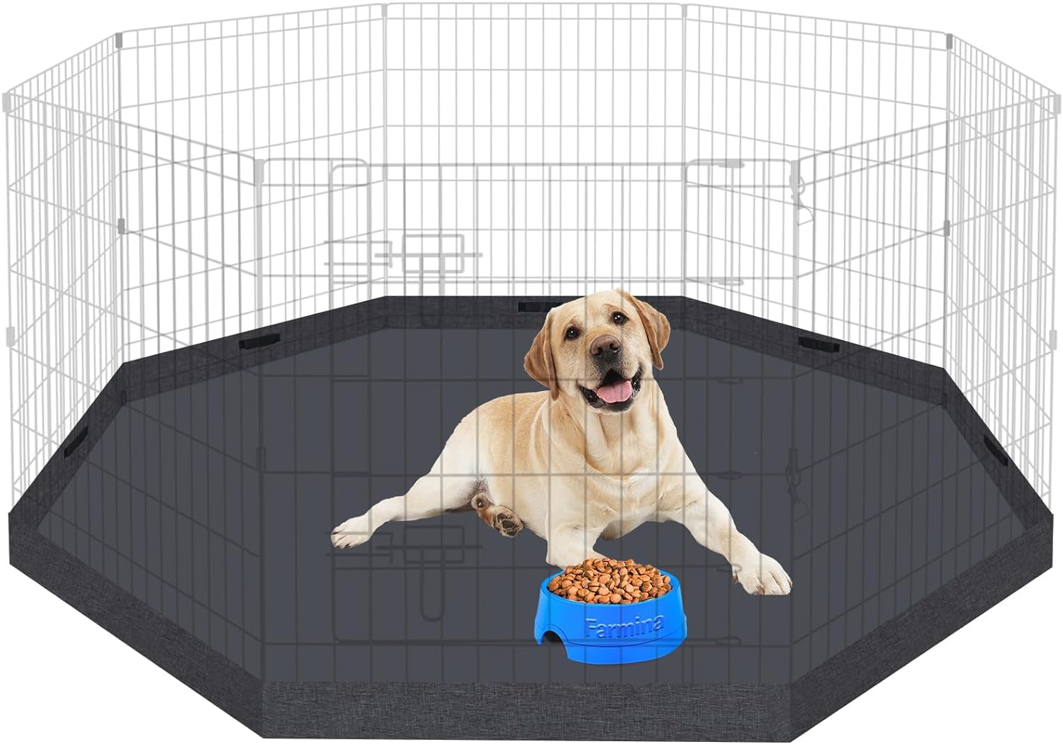 Dog Pen Pet Playpen Dog Fence Bottom Pad Indoor Foldable Metal Wire Exercise Puppy Play Yard Pet Enclosure Pad Outdoor (Only Bottom Pad, Playpen Not