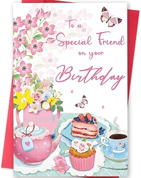 Best Friend Birthday Card for Women, Funny Birthday Cards for Friend Sister Bestie, Cute Bday Gifts for Mom