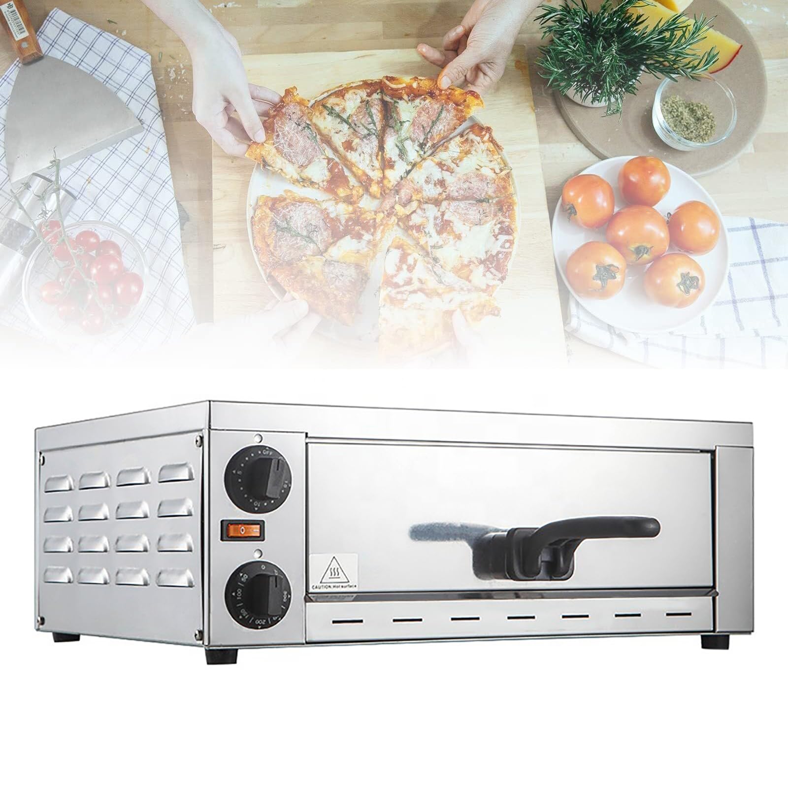 Machine à pizza de comptoir pour animer vos soirées italiennes et cuire un format 12 pouces