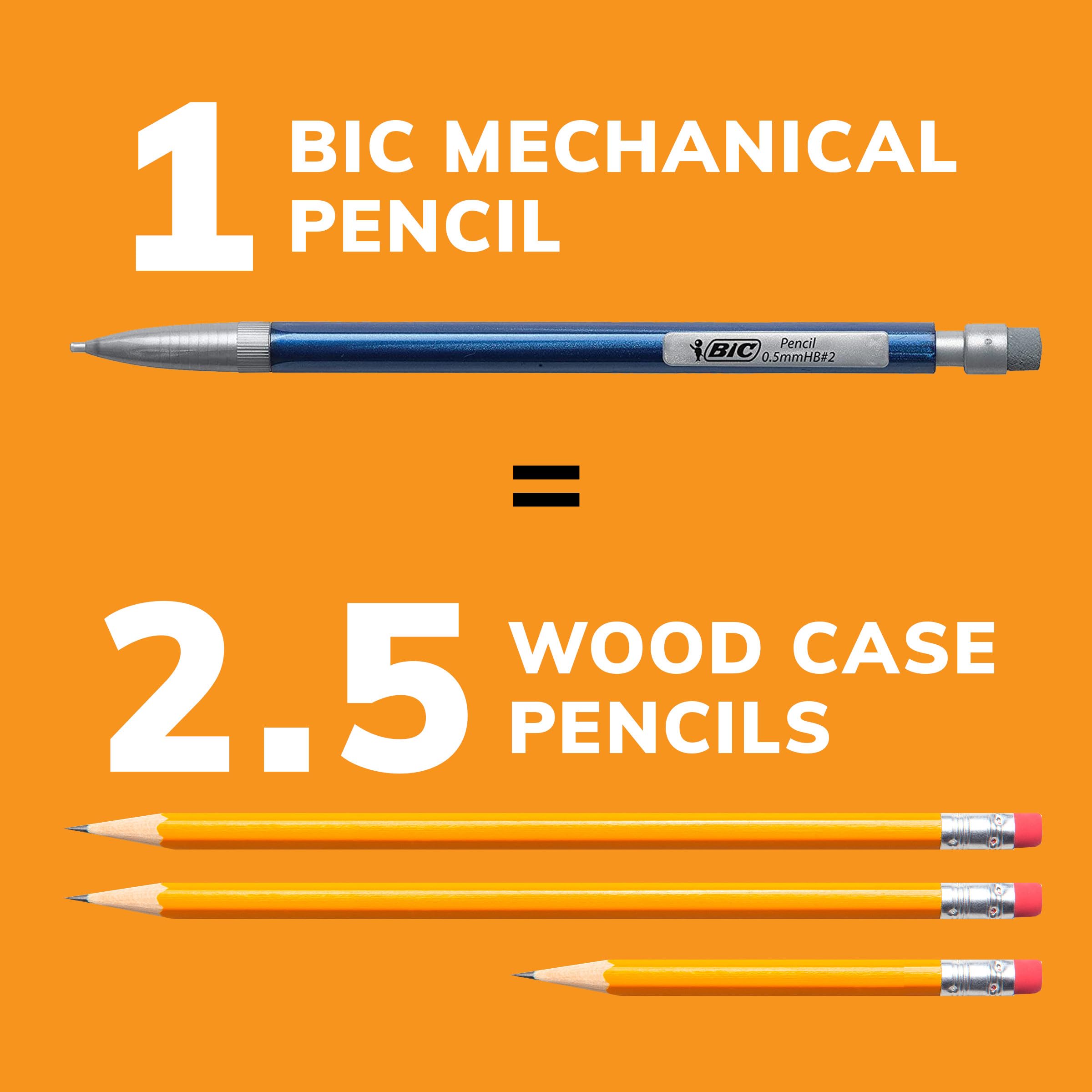 BIC Druckstifte 0,7 mm und 0,5 mm, #2 sehr glatt mit verschiedenen bunten Fässern - zwei verschiedene Größen, 80 Stück
