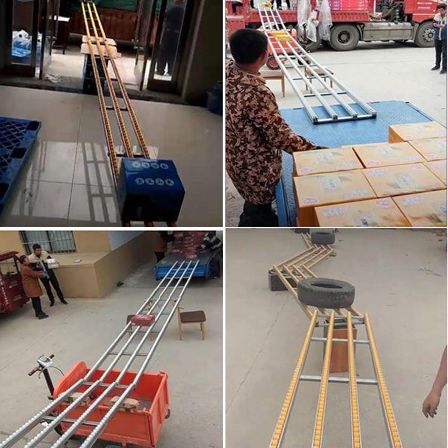 Scorrevoli di plastica non alimentati leggeri del trasportatore a rulli 40cm che impionbatura sistema di Transportat per la movimentazione materiale efficiente di lunghezza 30/40/50cm Opts