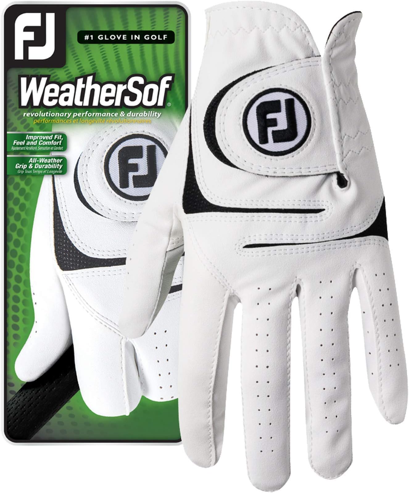 Men's WeatherSof Golf Glove (White)