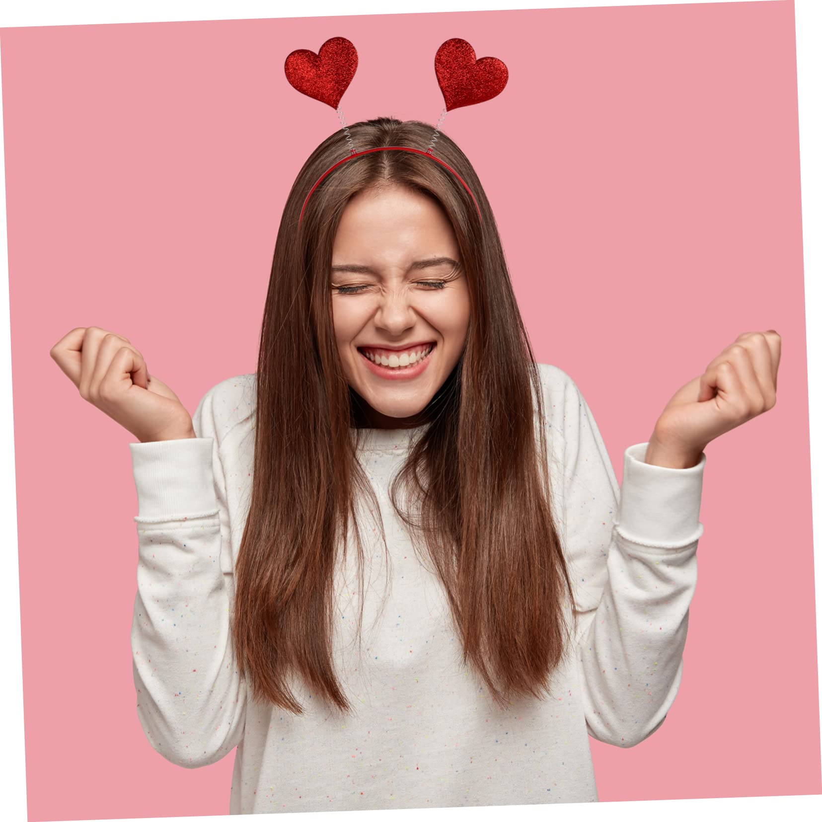 Healeved 18piezas Diadema De Corazón Para Mujeres Accesorios De Pelo Para Día De San Valentín Decoración De Fiesta Original Diseño Creativo y Cómodo