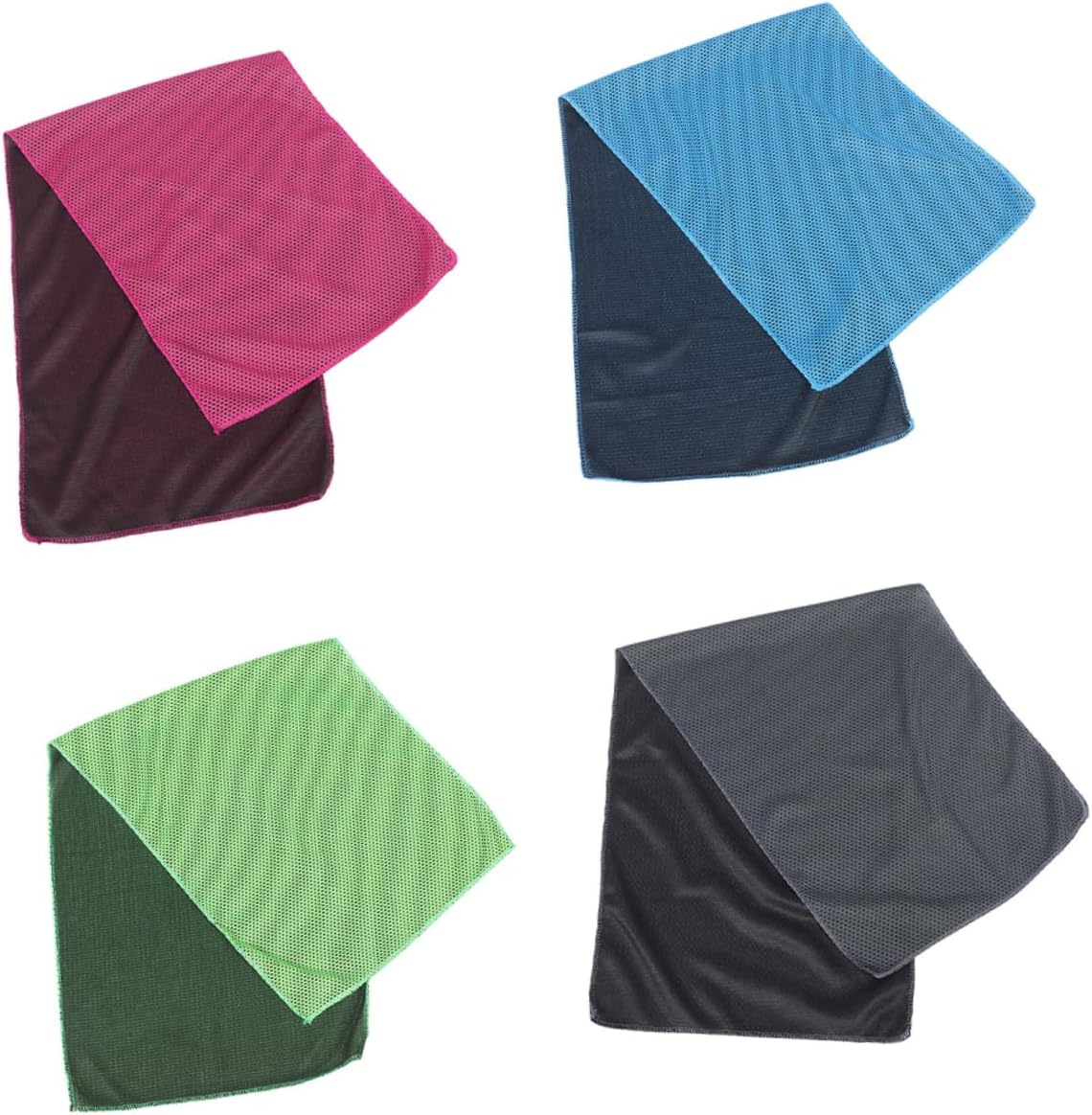 4Pcs Quick Drying Sports Cooling Towel Microfiber Towels for Travel Gym Yoga Swimming Sports Lightweight Super Absorbent for Hot Weather