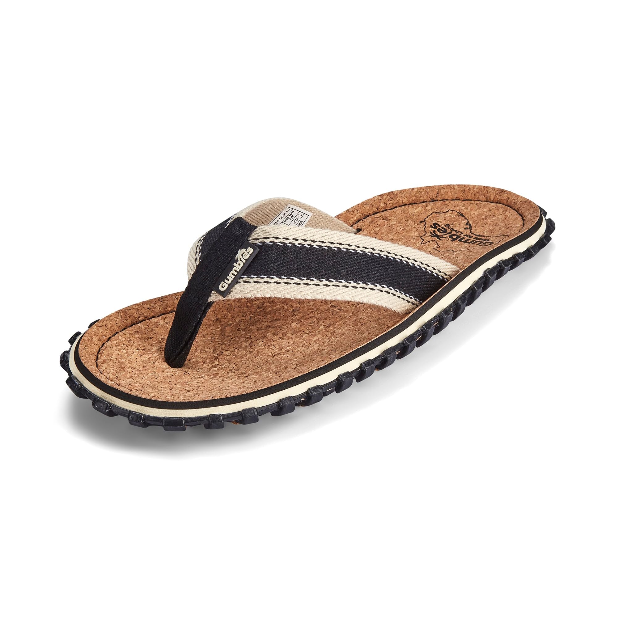 Gumbies Chanclas Corker unisex, con puntera de algodón supersuave, corcho sostenible y suela de goma reciclada, comodidad garantizada