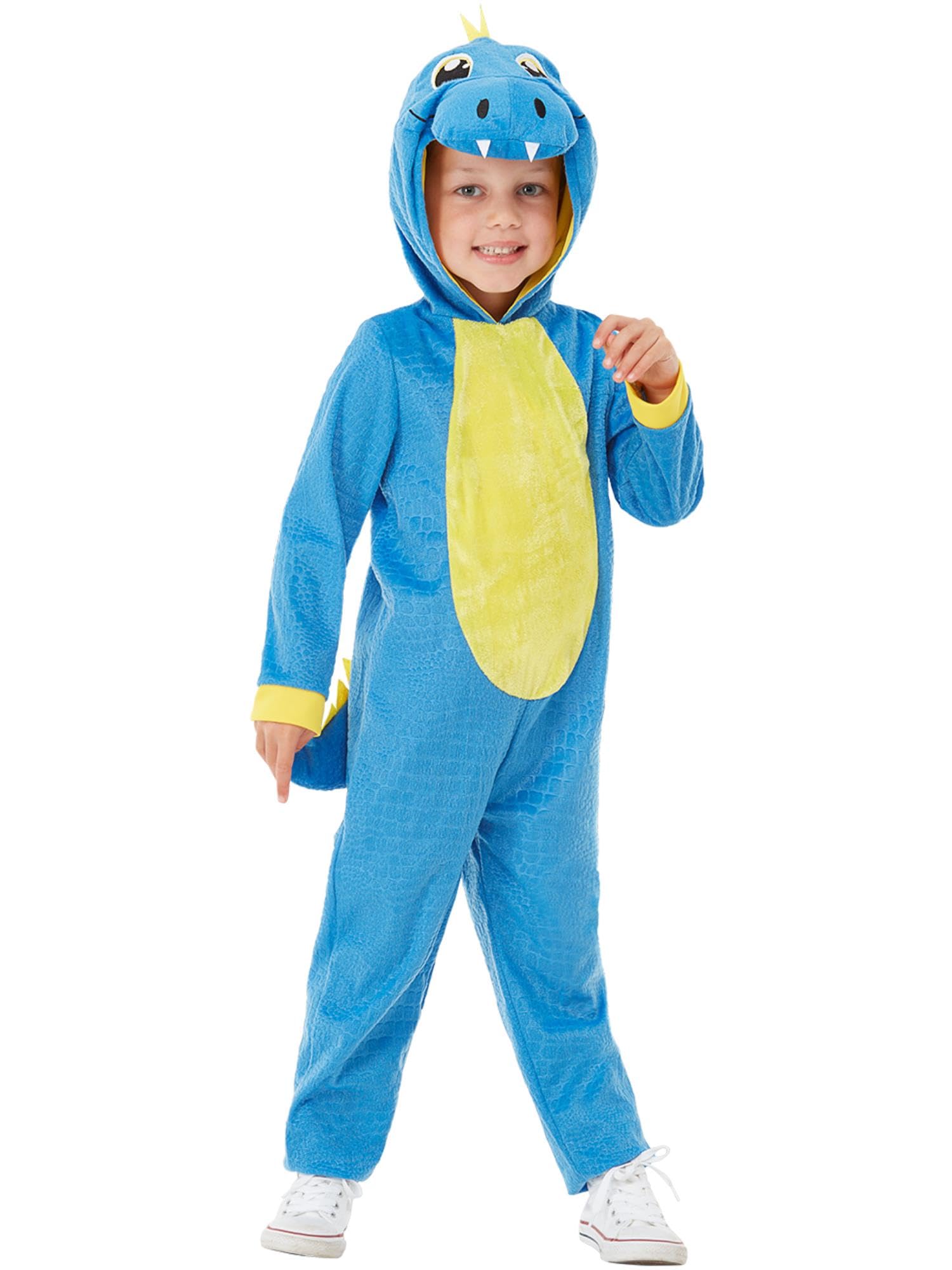 Smiffys Toddler Dinosaur Costume Blue Toddler - Age 1-2 years