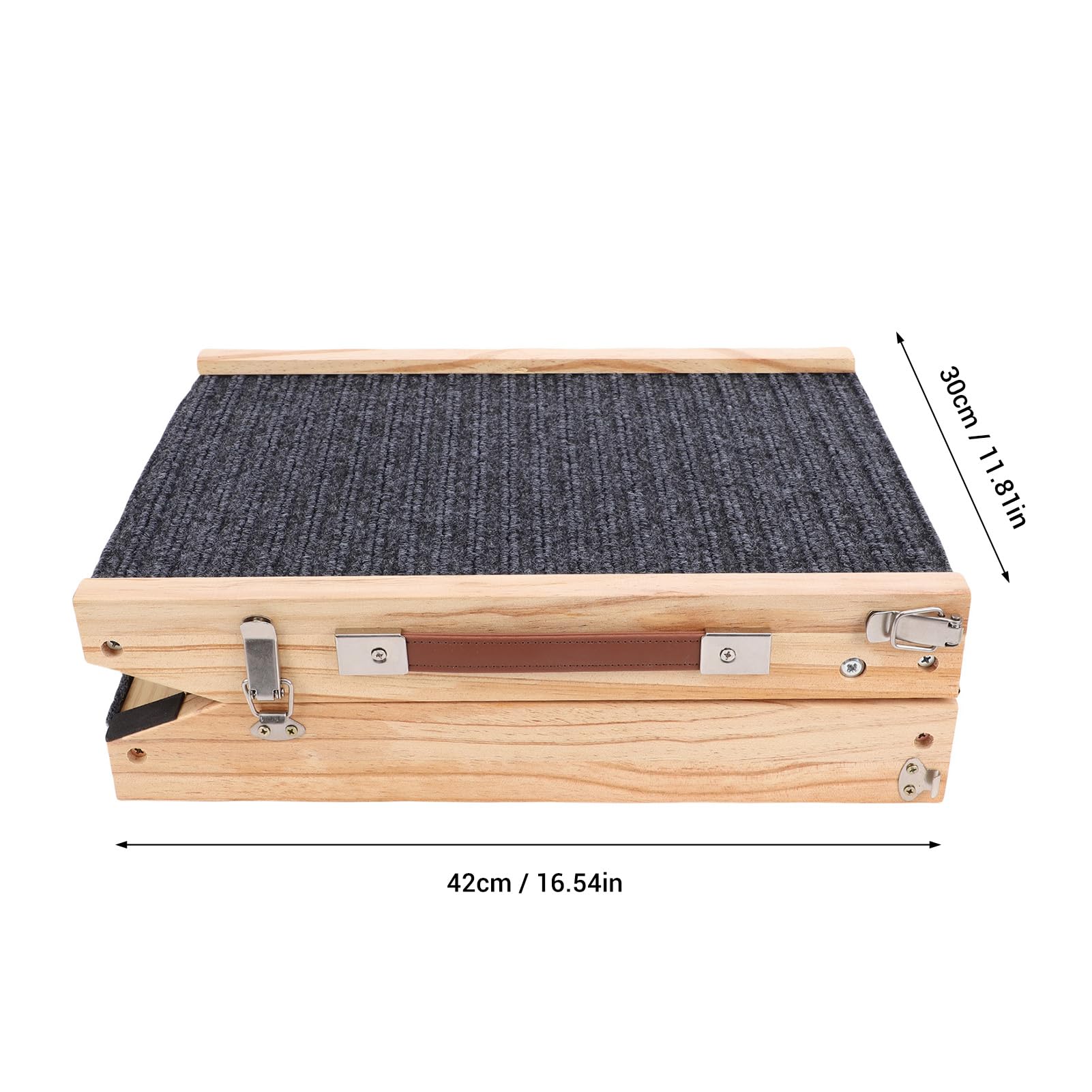 Pssopp Hundezubehör-Rampentreppe, Rücksichtsvolle, rutschfeste, Platzsparende Aufbewahrung, Sanftes Gefälle-Design, Tragbare, Stabile Haustierrampe für Bett, Couch, Sofa, Faltbare Hunderampe aus