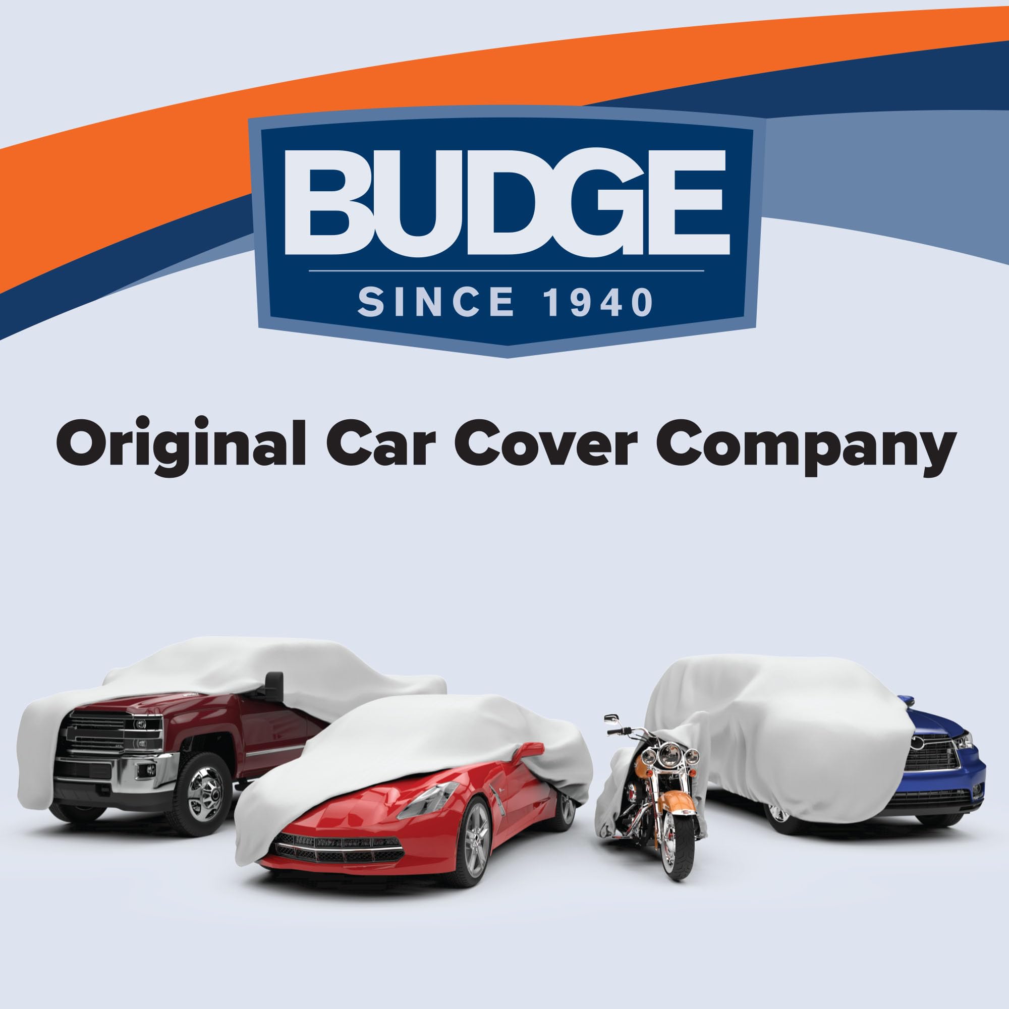 Budge Lite Car Cover Indoor Protection Breathable Dustproof Cover Fits Full-Size Sedans up to 264 Inches Gray Size — view 8