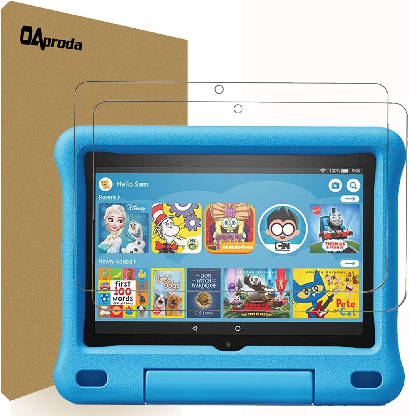 [2 Pack] OAproda Screen Protector for All-New Amazon Fire HD 8 Kids Edition/Fire HD 8/Fire HD 8 Plus Tablet (8-Inch 10th Generation,2020 Release) Tempered Glass/Anti-Scratch/High Definition/No Bubbles