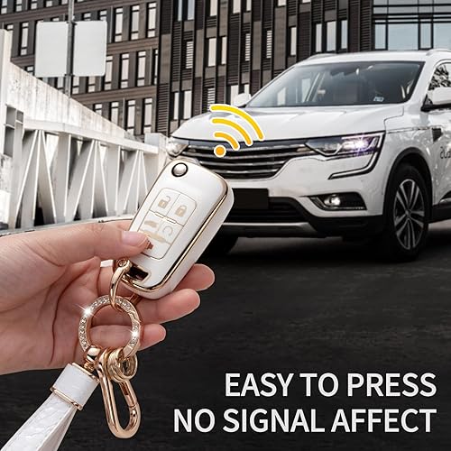 Miniatura 3 de Funda para llavero Chevy con llavero, funda protectora de 5 botones para Chevy Camaro Equinox Cruze Sonic Malibu GMC Terrain y Buick Lacrosse Regal