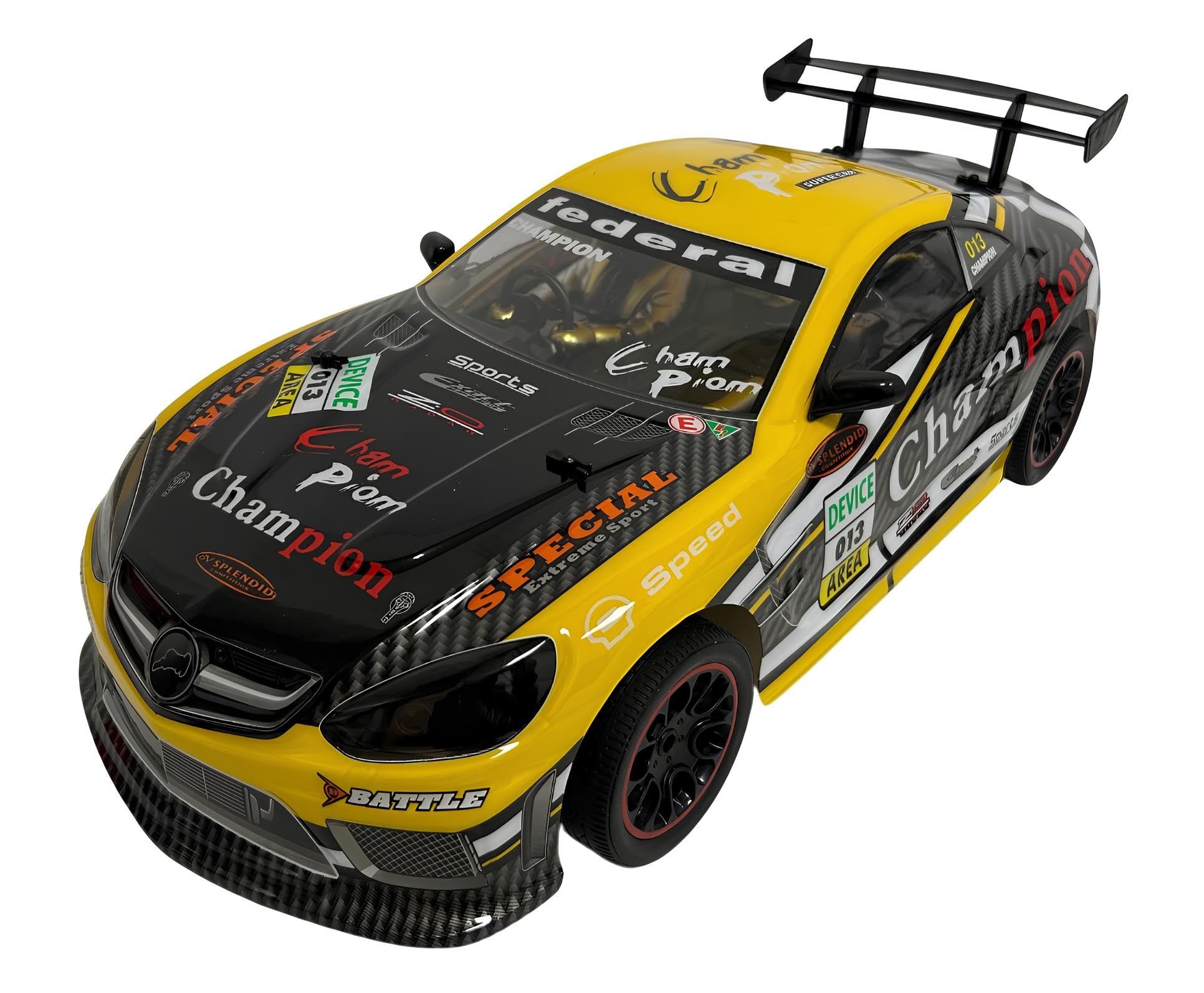 Samochód zdalnie sterowany Drift Mega Giant Super szybki 25 km/h cm 45 Street Racing Skala 1:10 Samochód Rally Super Car Racing High Speed Vehicle z pakietem baterii Samochód Zdalne sterowanie radiowe