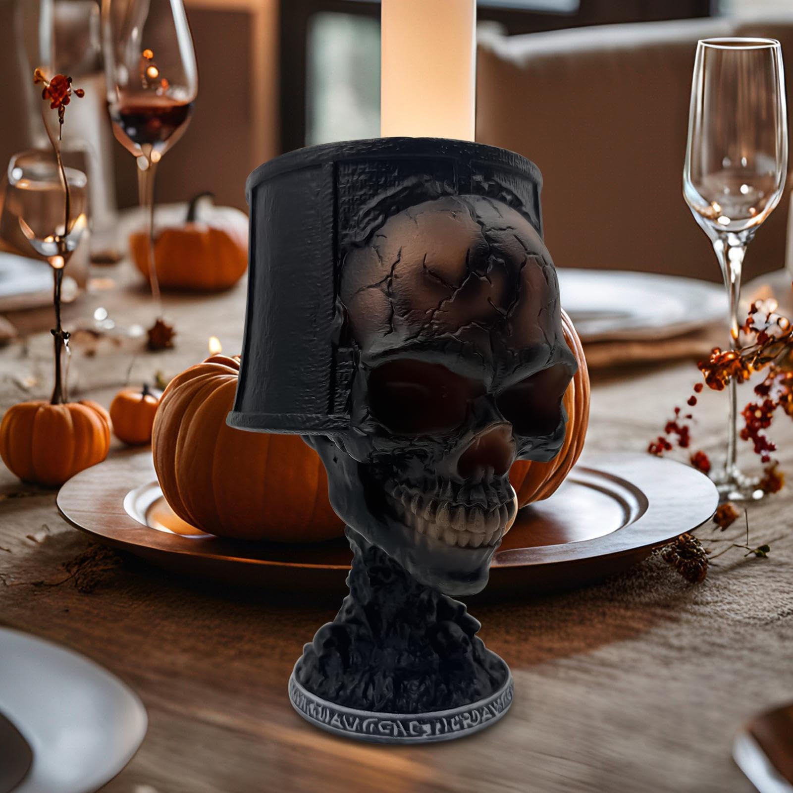 Generico Lampada Da Tavolo Gotica | Lampada Halloween Decor Scrivania - Luci Notturne Decorazioni Teschio Halloween, Decorazioni Casa Per Camera Da Letto E Soggiorno