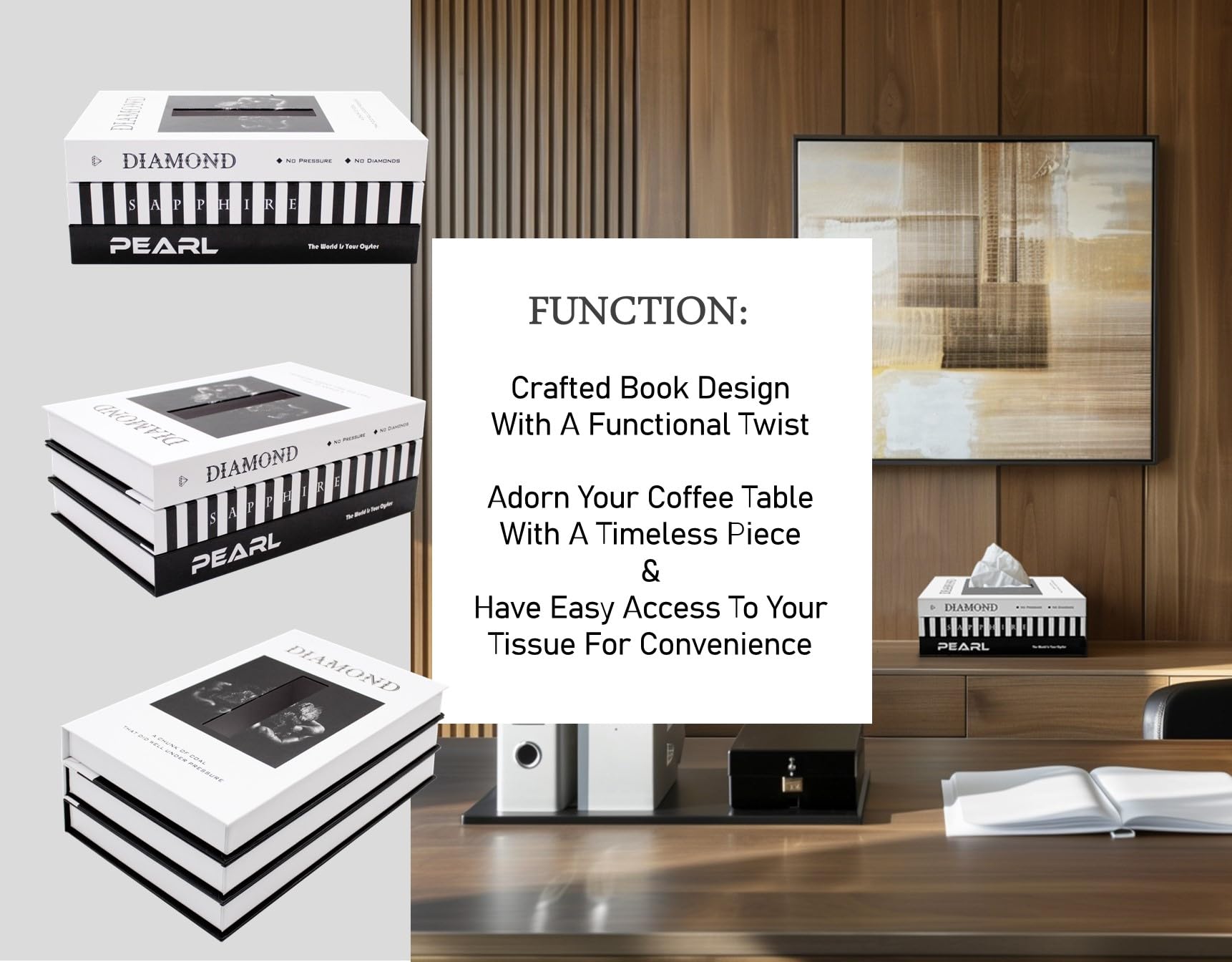 希少✤ DOUBLE SIDED TISSUE CASE COLOR: GRAY Amazon.com: Senea Kay