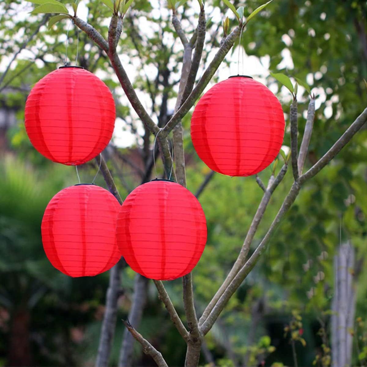 Solar Lanterns Outdoor Hanging,Hanging Solar Lights,Nylon Chinese