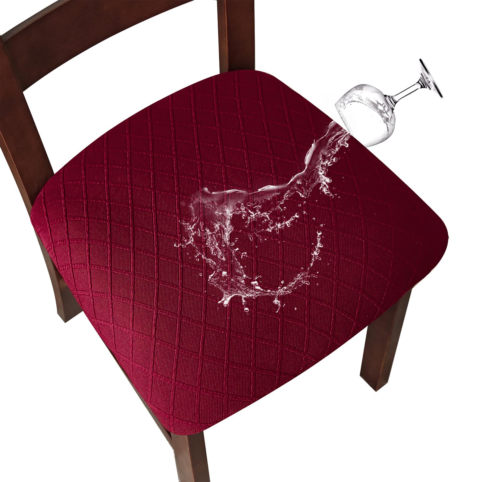 Genina Waterproof Seat Covers for Dining Room Chair Cushion Covers Set of 2