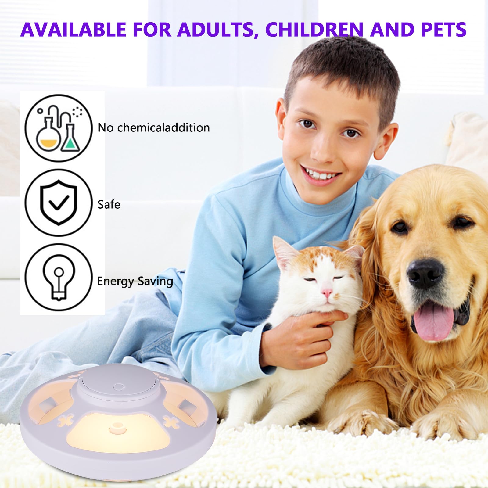 PCXWTLN Flea Trap, Fleas Traps Kit Flea Killer for Home with 4 Light Modes - Image 2