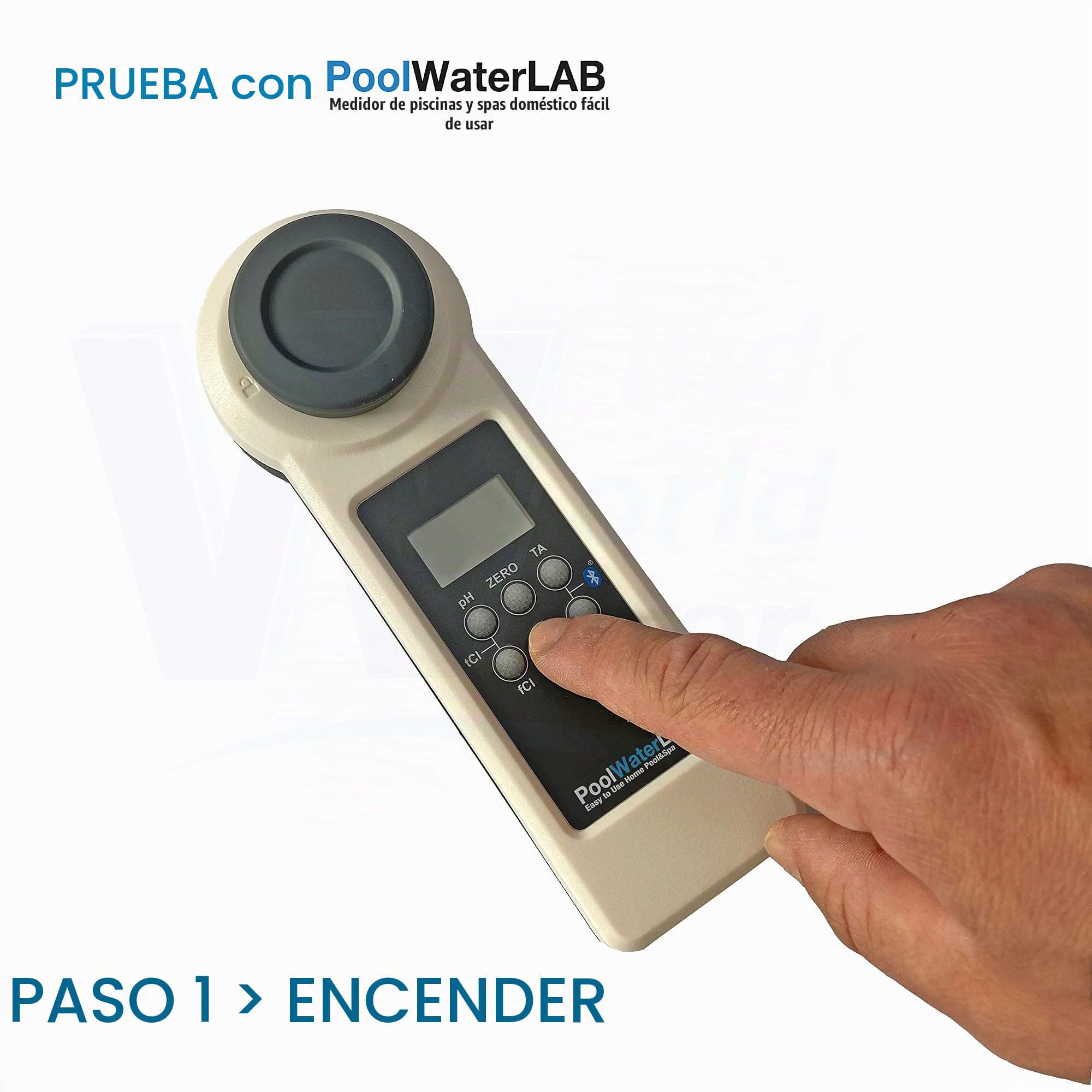 Electrónico Poolwassertester Poollab 9 en 1 Medidor Control de la Calidad Del Agua