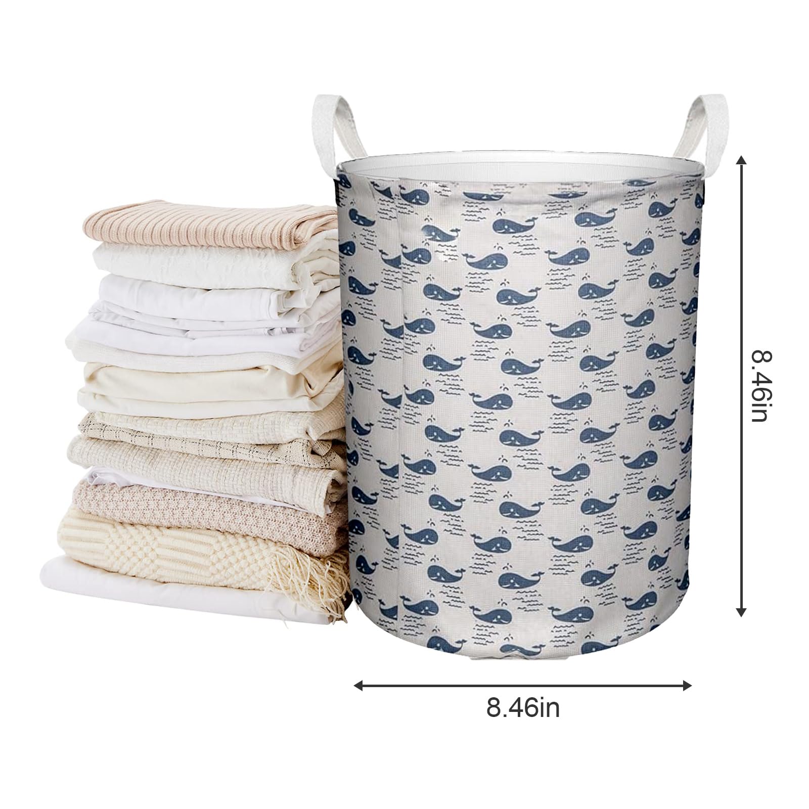 ZDFDGFS Collapsible Laundry Baskets – Large, Waterproof, Freestanding Hampers with Handles for Bedroom, Bathroom, Dorm