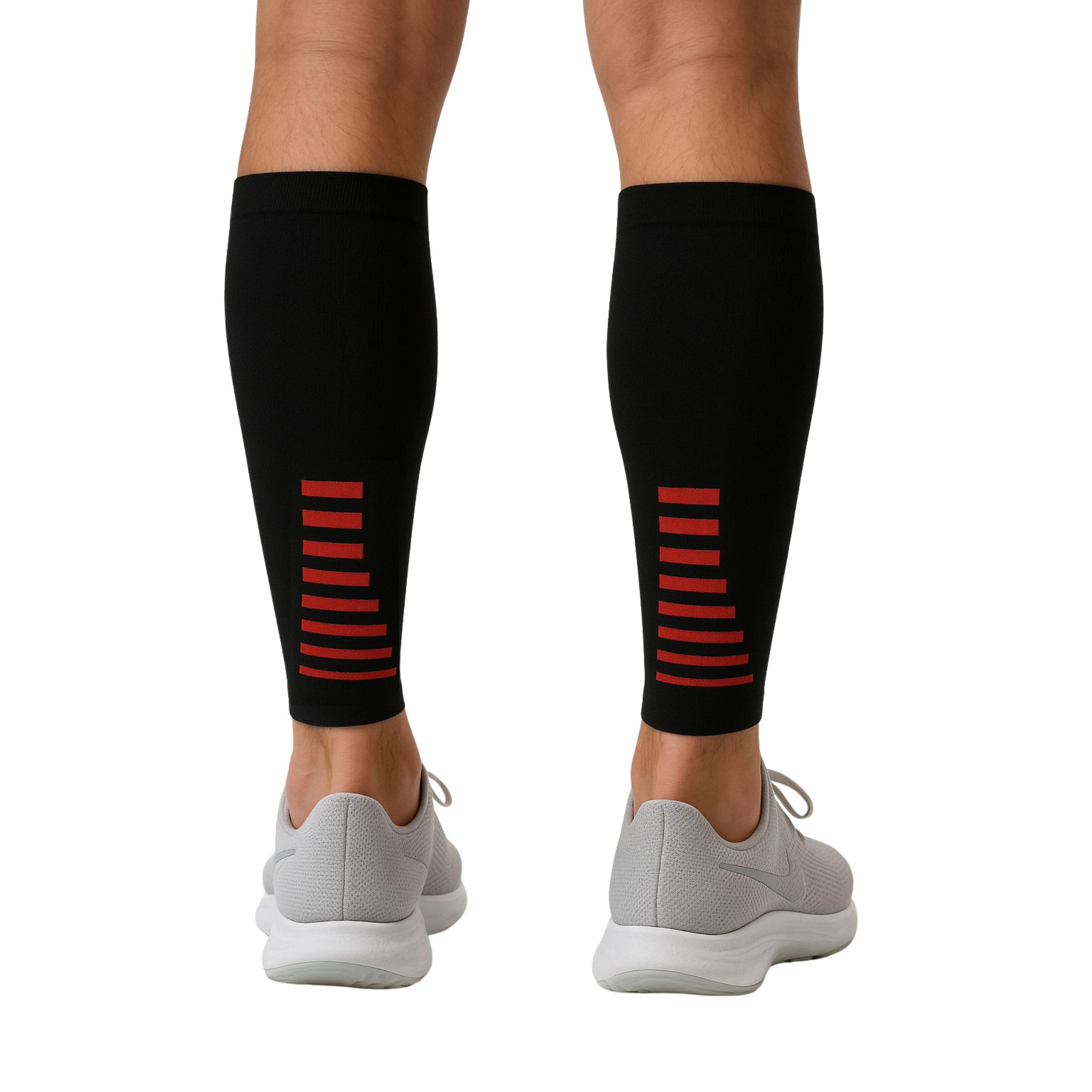 Fittest Pro Calf Compression Sleeves and Leg Wraps for Shin Splint Support, Pain Relief for Running, Basketball, Cycling