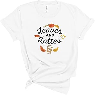 Leaves & lattes t-shirt/Autumn t-shirt/Fall T-shirt/Autumn tshirt/Autumn love shirt/Cute fall t-shirt