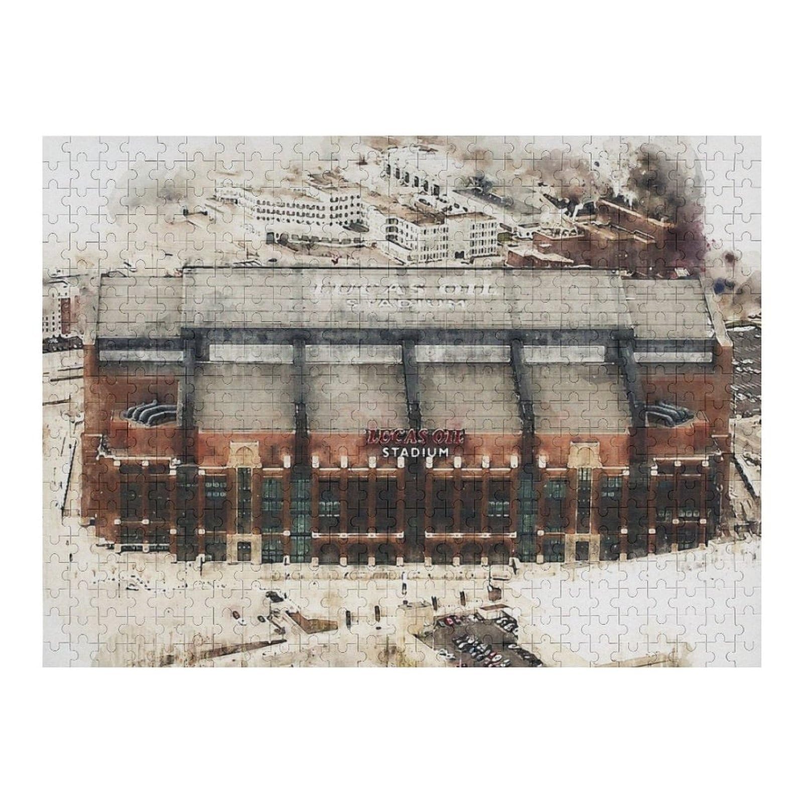 Adult Jigsaw1000pcs(52x38cm) Lucas Oil Stadium Adult Jigsaw Puzzle Relaxing Games But Fun And Humorous Unique Gifts for Birthday And Christmas 1000pcs(52x38cm) — image 1