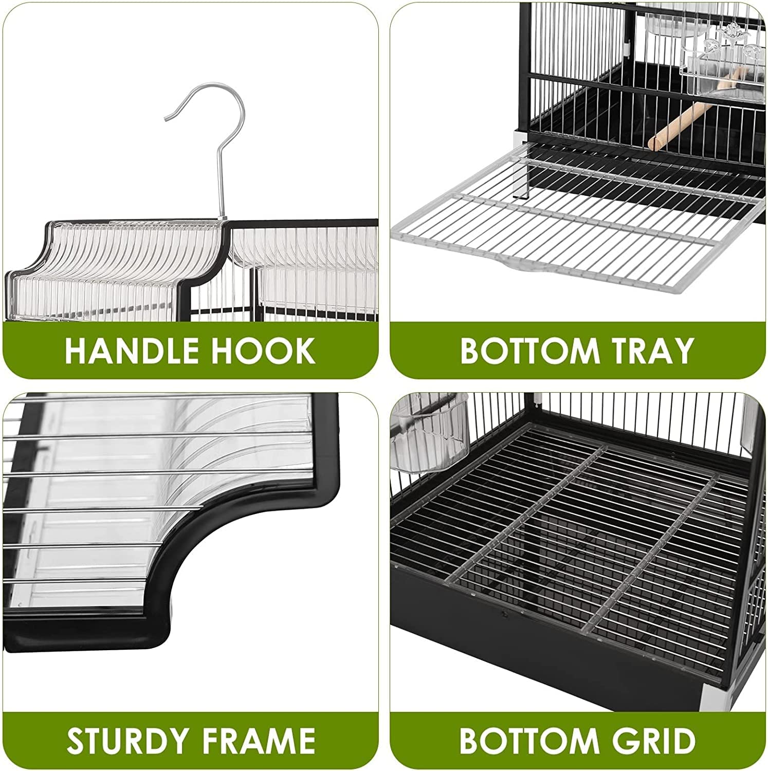 gabbia per uccelli, gabbie for uccelli Gabbia for in acciaio inossidabile Trasportini for portatili Gabbie for sospese Prodotti for animali di grandi dimensioni for