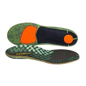 Superfeet Hike Cushion Insoles - Trim-to-Fit Flexible Arch Support Inserts for Hiking Boots or Shoes - Professional Grade
